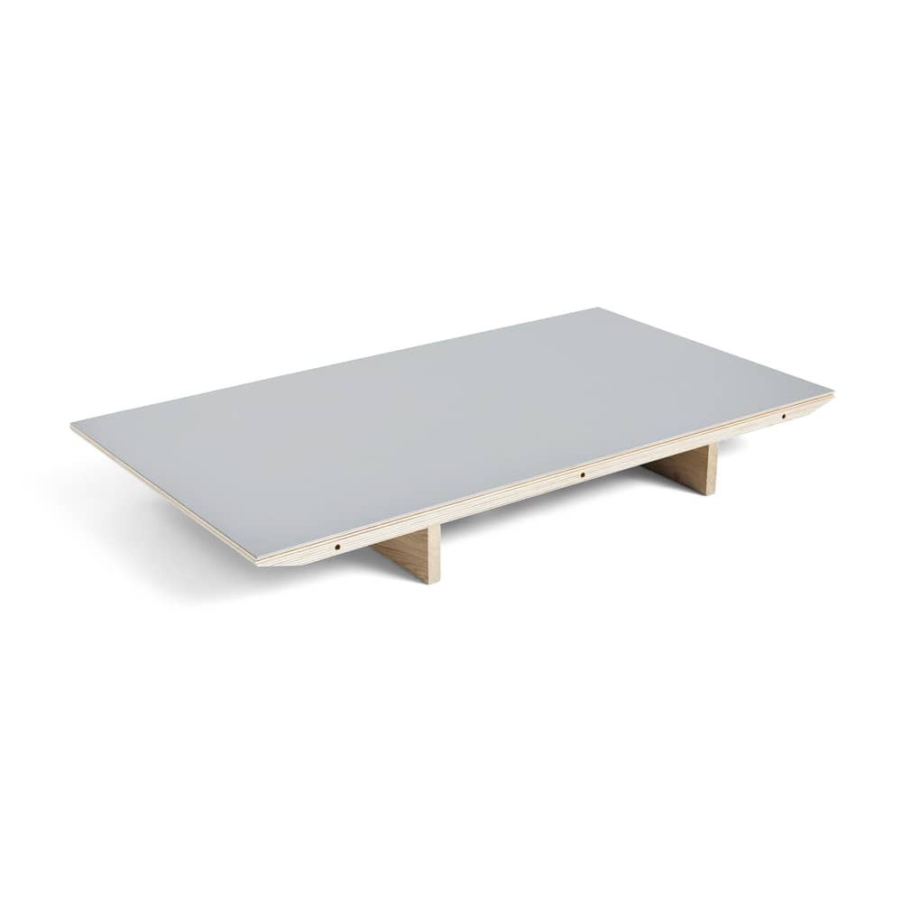 Accessorio  materiale plastico legno grigio / Prolunga in linoleum - Per tavolo allungabile CPH 30 - L 50 x 90 cm - Hay - Linoleum / Grigio - Compensato, Linoleum