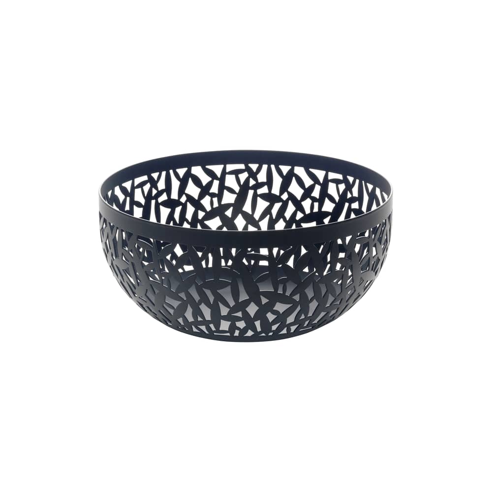 Corbeille Cactus! métal noir / Ø 21 cm - Marta Sansoni, 2000 - Alessi - Noir - Acier inoxydable
