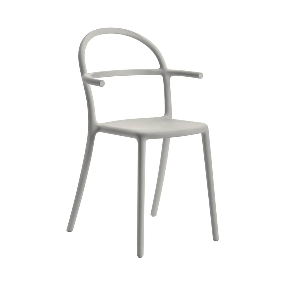Fauteuil empilable Generic C plastique gris - Kartell - Gris - Polypropylène