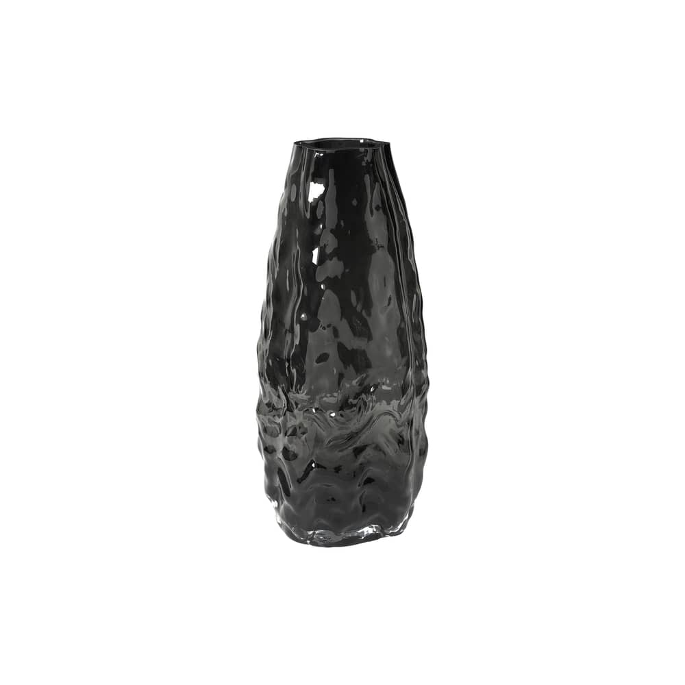 Vase Milla verre gris / H 41 cm - BROSTE COPENHAGEN - Gris fumé - Verre soufflé bouche
