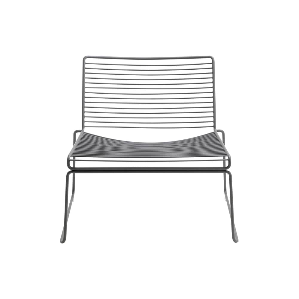 Fauteuil bas Hee métal gris - Hay - Gris - Acier laqué