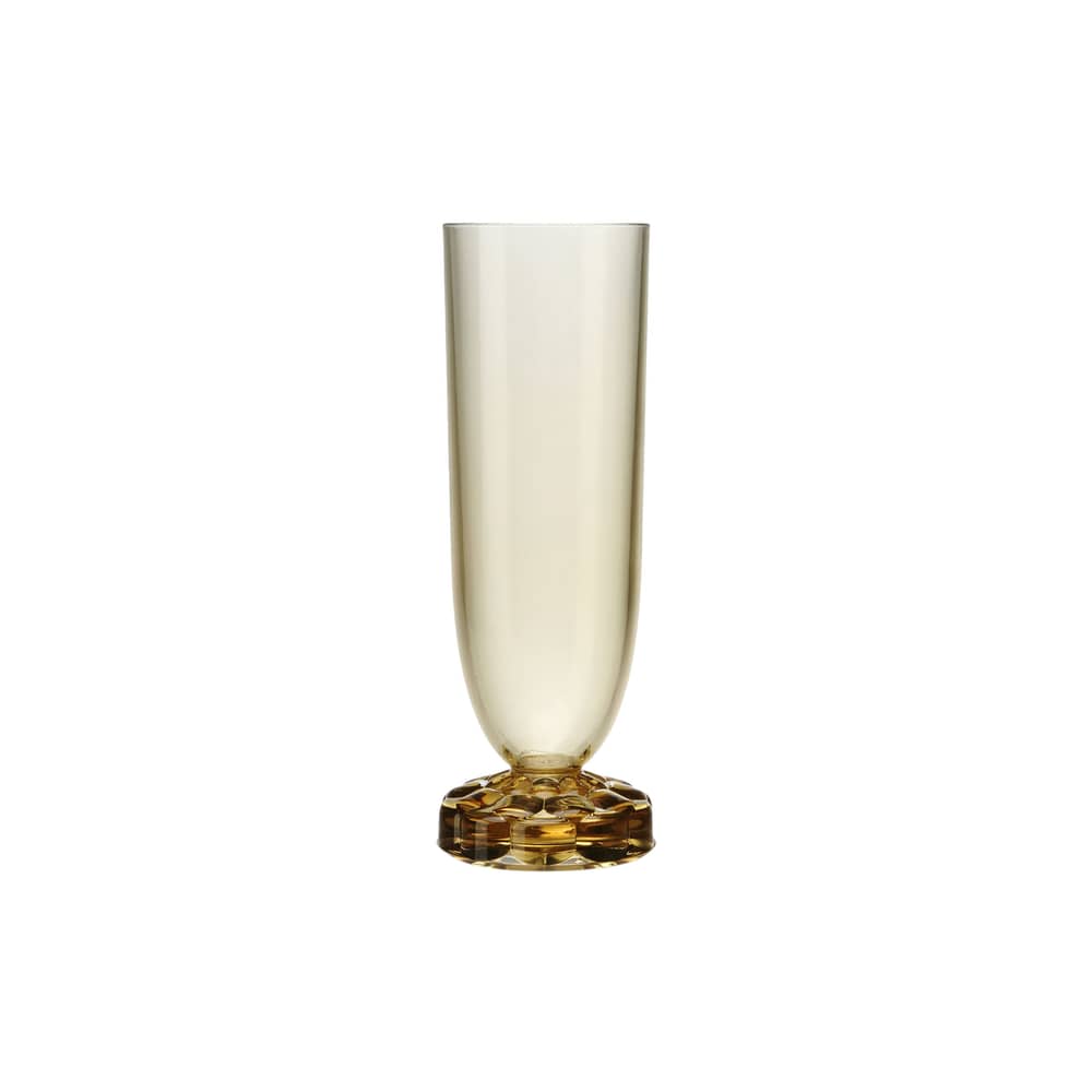 Flûte à champagne Jellies Family plastique vert / H 17 cm - Kartell - Vert - PMMA