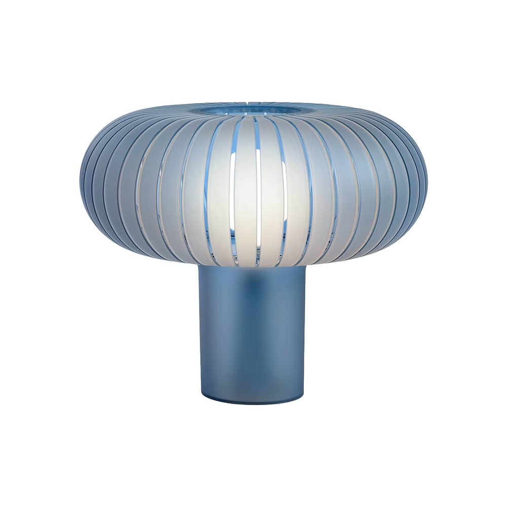 Lampe de table Teresa Frozen / Ø 50 x H 43 cm - Recyclé - Kartell - Bleu ciel (translucide) - PMMA recyclé