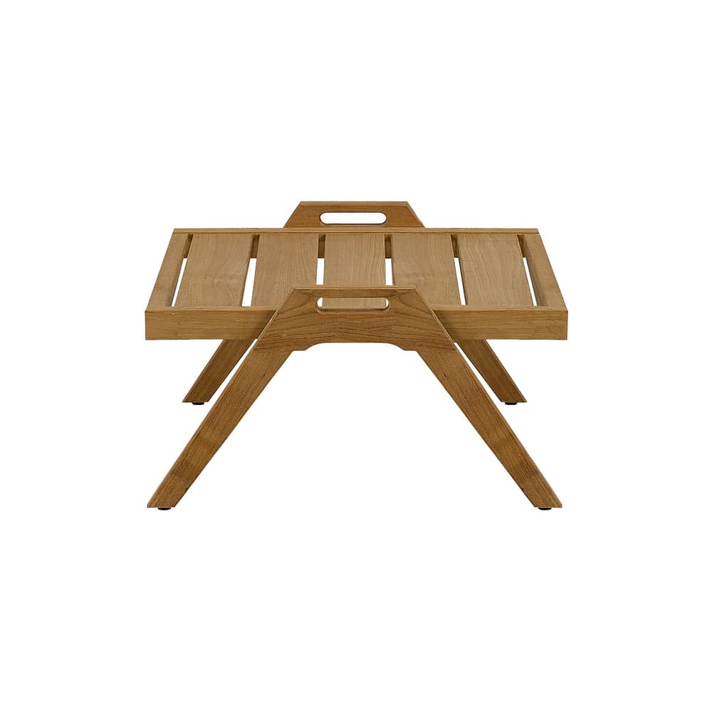 Synthesis Coffee table natural wood / 55 x 57 cm - Teak - Unopiu - Teak - Teak