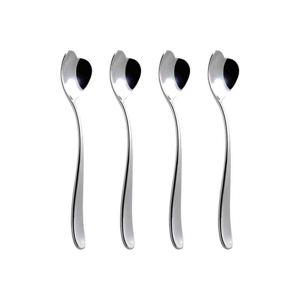 Set de 4 cuillères à glace Big Love métal - Alessi - Acier brillant - Acier inoxydable 18/10