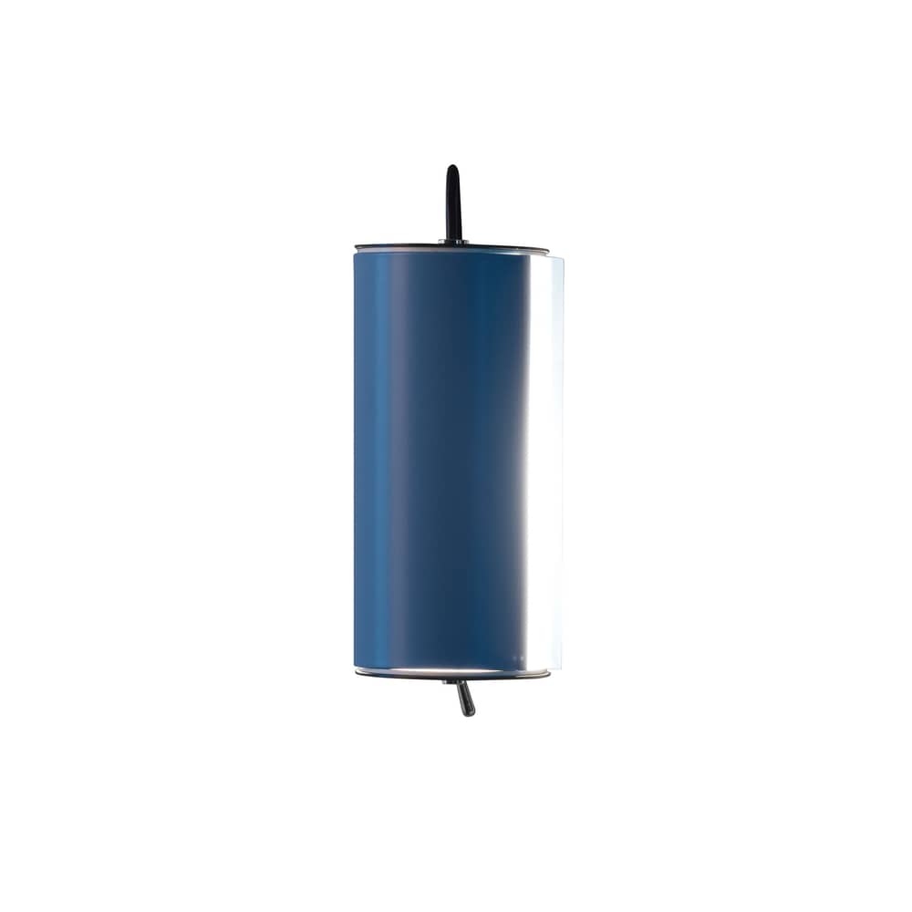 Cylindrique Petite Wall light metal blue / Small - L 16 cm - Charlotte Perriand - Nemo - L 16 cm / Light blue - Painted aluminium