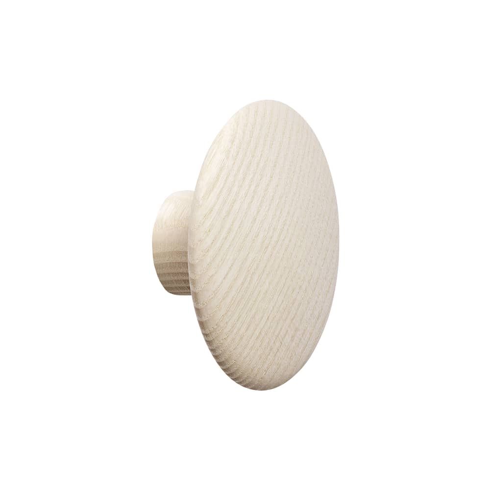 Patère The Dots Wood XS / Bois - Ø  6,5 cm - Muuto - Frêne - Frêne naturel