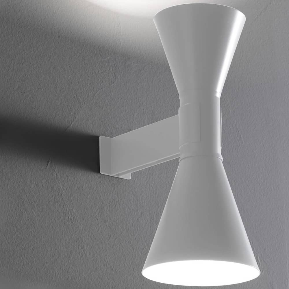 de Marseille by Le Corbusier Wall light metal white / Reissued 1954 - Nemo - White - Metal