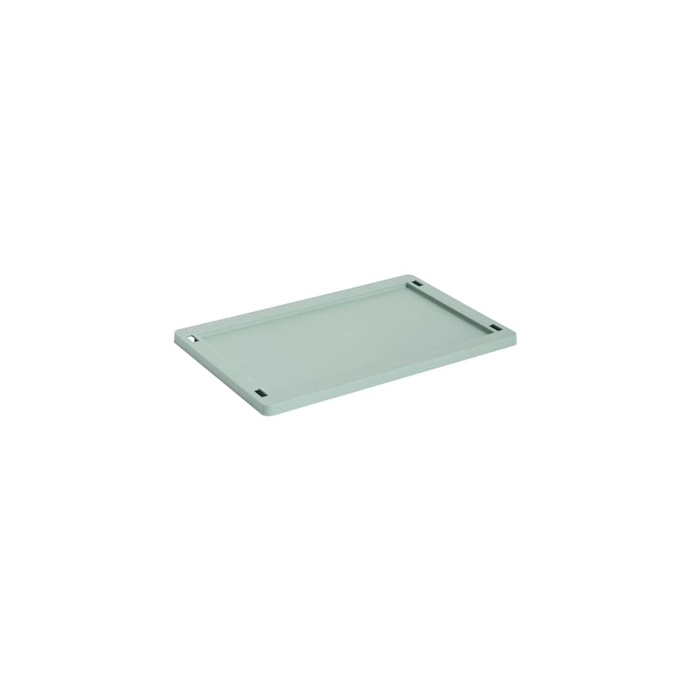 Couvercle  plastique vert / Pour panier Colour Crate Small 17,5 x 27 cm - Hay - Vert Sauge - Polypropylène recyclé