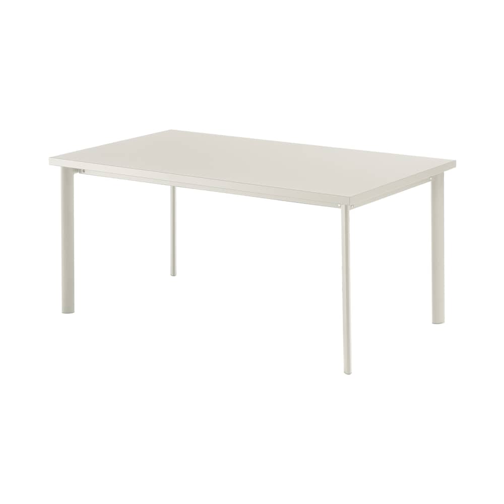 Table rectangulaire Star / 90 x 160 cm - Emu - Blanc mat - Acier verni, Inox, Tôle galvanisée