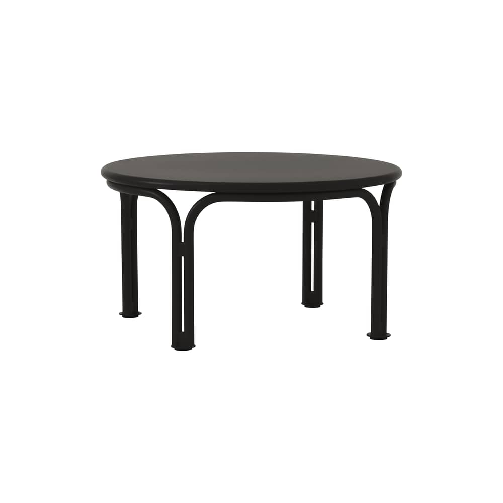 Tavolino Thorvald SC108 metallo nero / Ø 70 x H 37 cm - &tradition - Nero caldo - Acciaio termolaccato