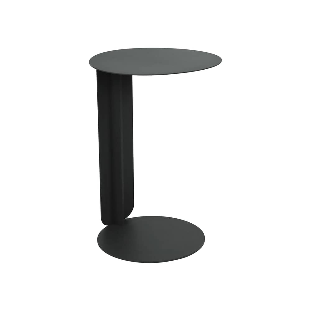 Table d\'appoint Bebop / Ø 40 x H 60 cm - Fermob - Carbone - Acier, Aluminium
