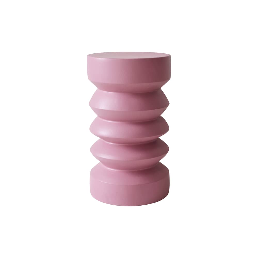 Tavolino d\'appoggio Stoneware ceramica rosa / Ø 23 x H 41 cm - HK LIVING - Rosa - Gres