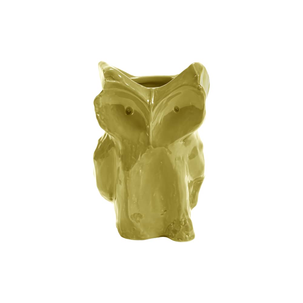 Vaso After Midnight Owl  ceramica giallo / XS - H 12 cm - Serax - Giallo - Gres smaltato