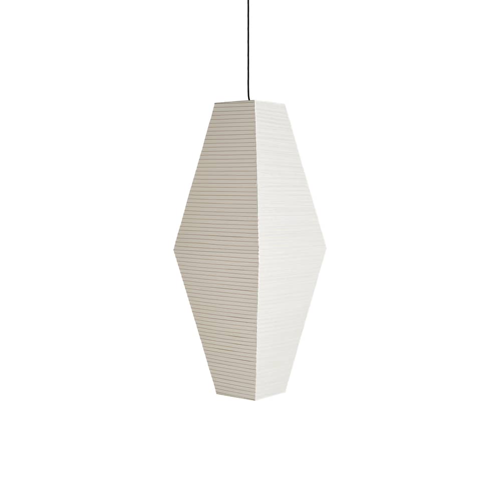 Abat-jour Paper Shade Prism papier blanc / Ø 40 x H 110 cm - Hay - Blanc - Papier