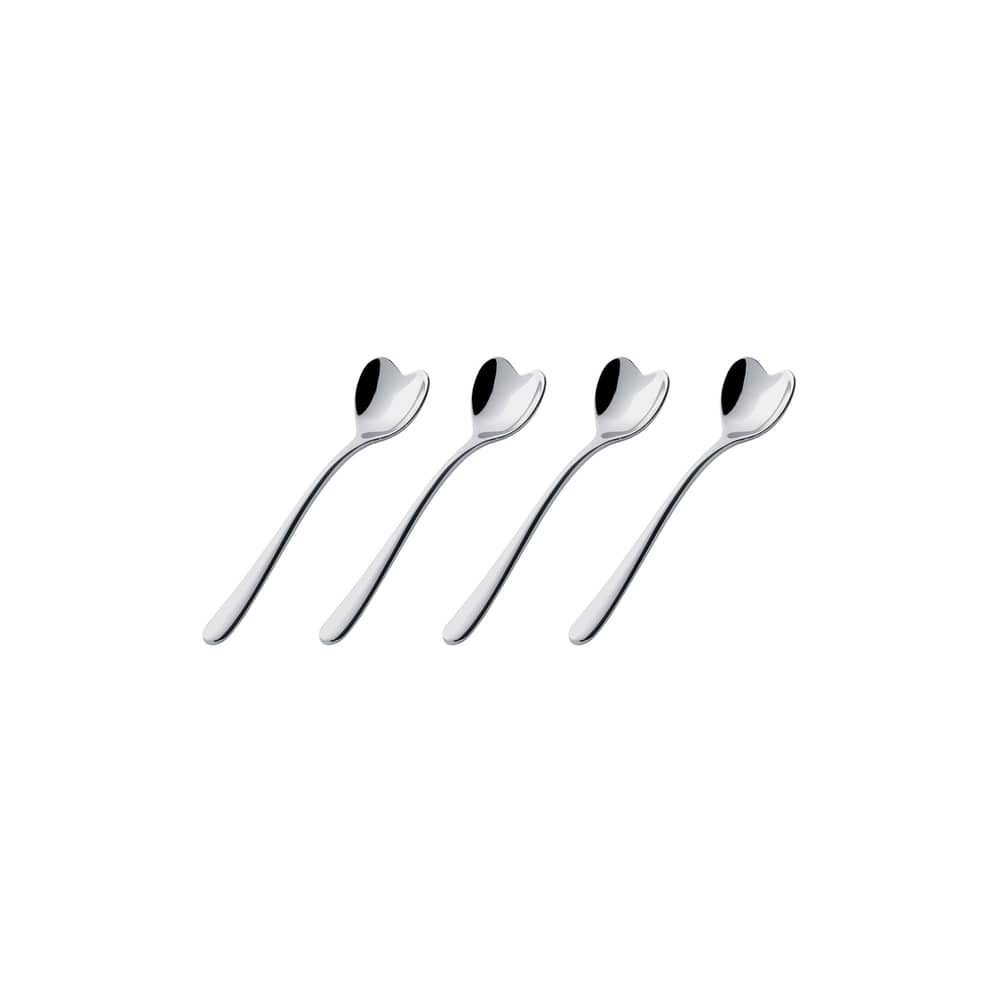 Set de 4 cuillères à café Mirri / L 10 cm - Alessi - Acier - Acier inoxydable