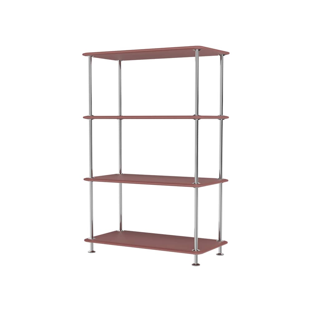 Étagère Montana Free 300000 bois marron / L 73.4 x P 38 x H 109,9 cm - MONTANA - Masala 155 / Structure chromée - Acier laqué, MDF laqué