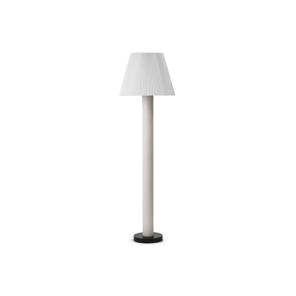 Lampadaire Cellu - Normann Copenhagen - Pied gris / Socle noir - Acier, Aluminium, PVC