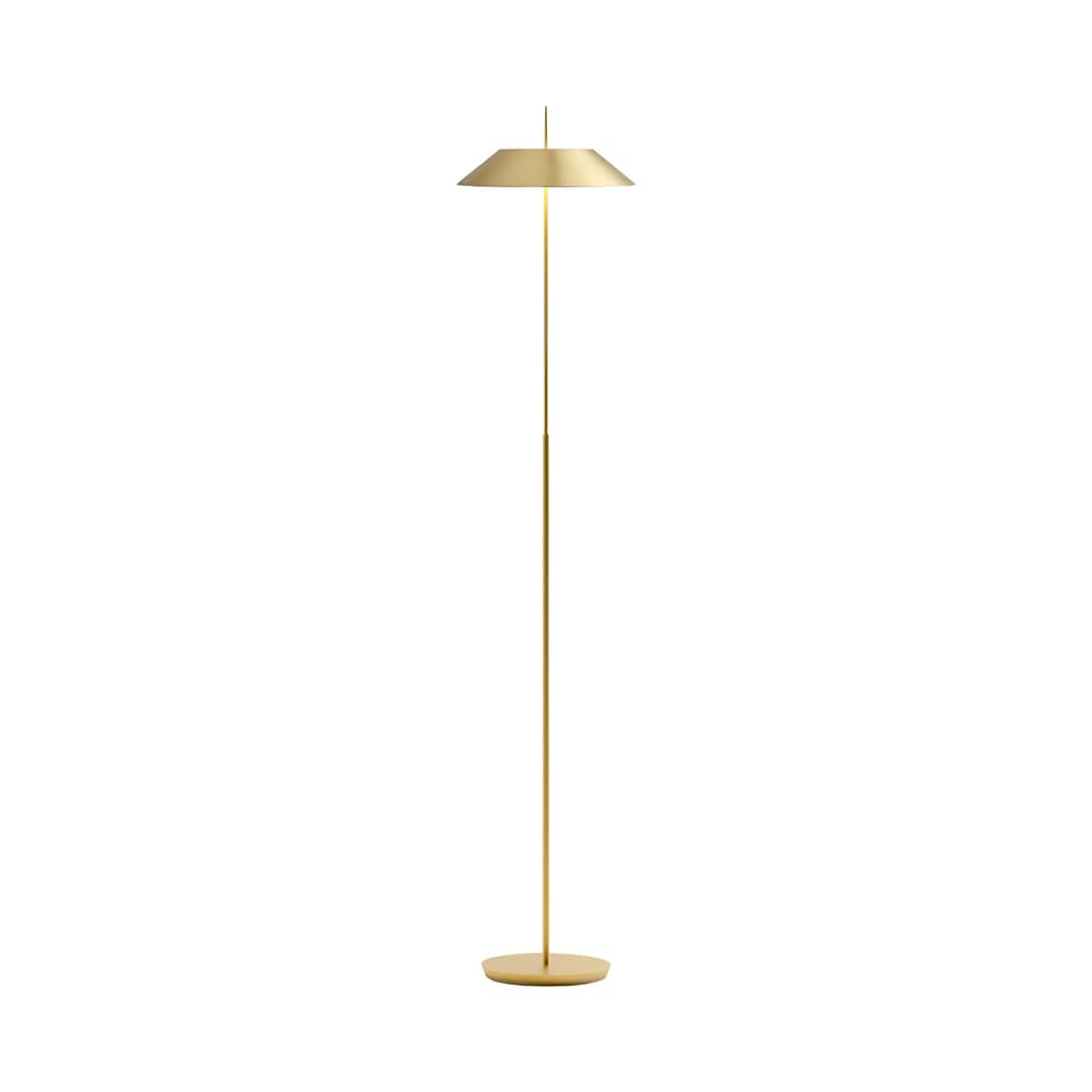 Lampadaire Mayfair or LED / H 147 cm - Vibia - Or mat -  Zamak, Acier, Polycarbonate