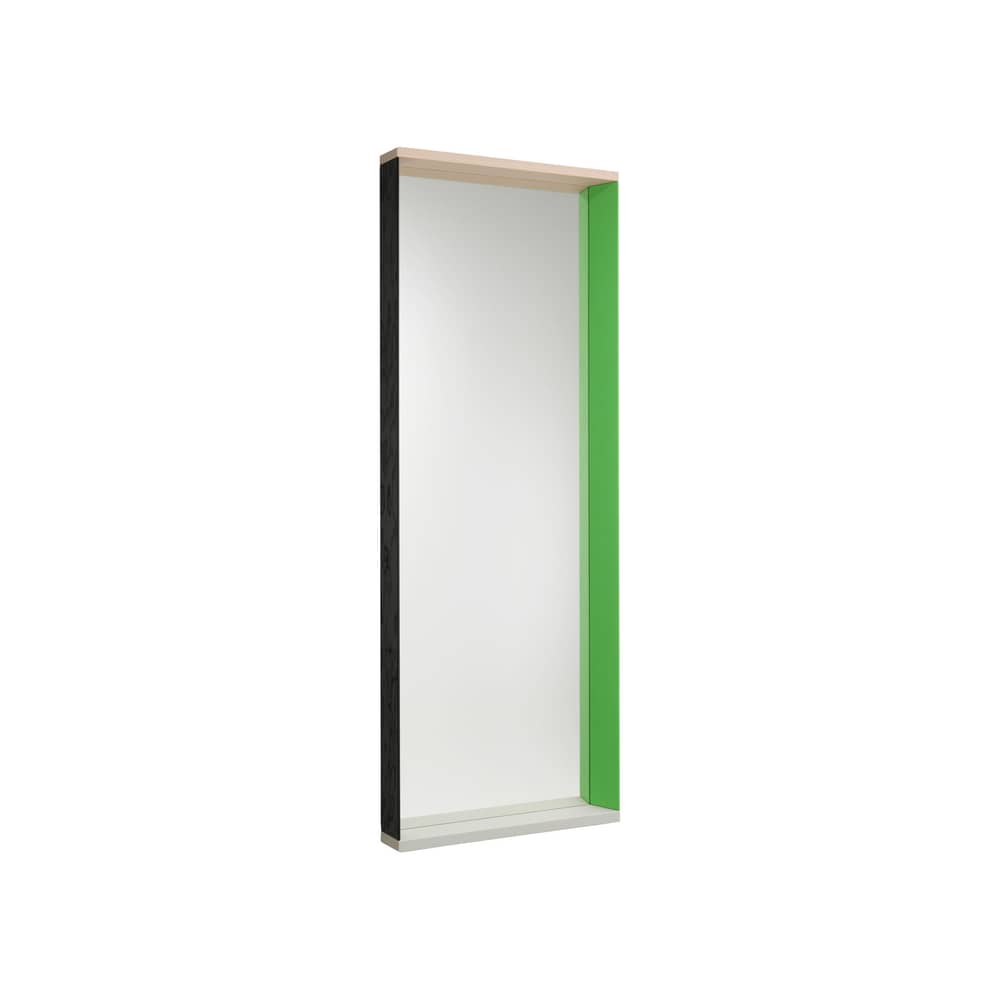 Miroir mural Colour Frame - Large / L 58 x H 140 cm - Vitra - Vert / rose - Frêne laqué, Verre