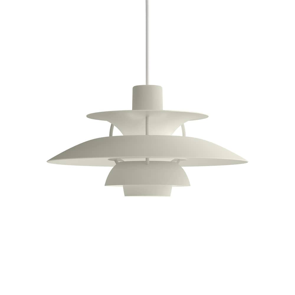 Suspension PH 5 Mini / Ø 30 cm - Poul Henningsen, 1961 - Louis Poulsen - Monochrome étain pâle - Aluminium laqué