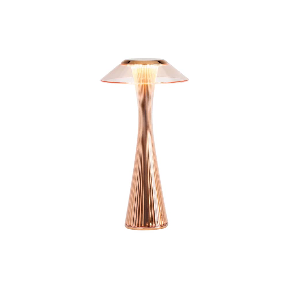 Space Indoor LED Wireless rechargeable lamp plastic material copper / LED - Rechargeable - Kartell - Copper - ABS, PMMA