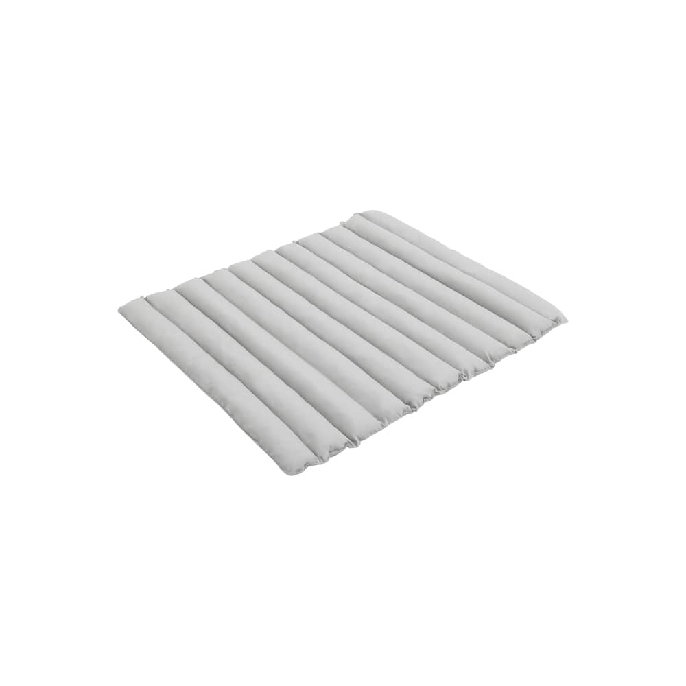 Armlehne  textil grau / Für die Sitzbank mit Rückenlehne Palissade Dining L 128 cm - Hay - Hellgrau - Olefin Stoff, Polyurethan-Schaum