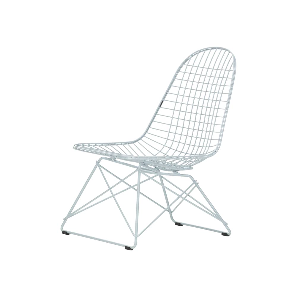 Wire Chair LKR Lounge armchair metal blue / Charles & Ray Eames, 1951 - Vitra - Sky blue - Epoxy steel