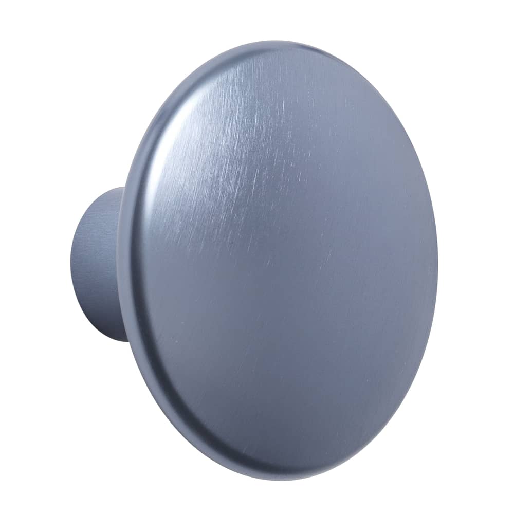 Patère The Dots Metal Large / Ø 5 cm - Muuto - Bleu clair - Acier
