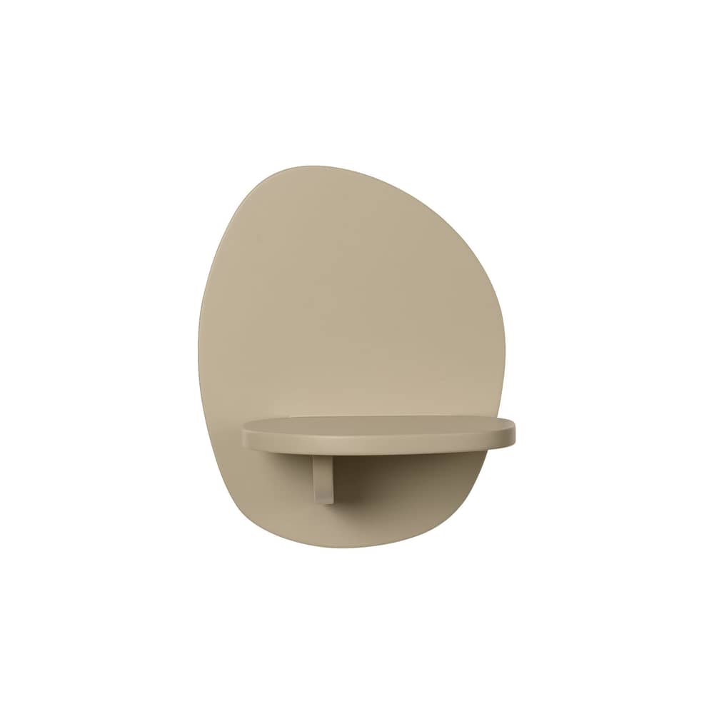 Mensola a muro Pilu legno beige / L 20 x H 25 cm - Ferm Living - H 25 cm / Beige Cachemire - Pannelli in fibra di legno