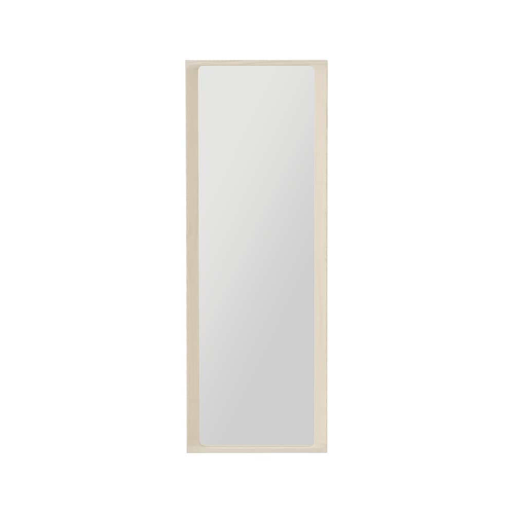 Miroir mural Arced bois beige / 170 x 61 cm - Muuto - Epicéa - Bois d\'épicéa laqué, Verre