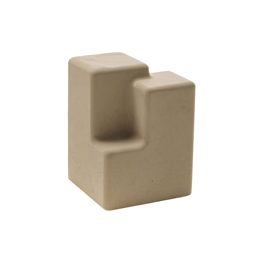 Table d\'appoint Matrix / 33 x 33 x H 47 cm - Béton - Mogg - Taupe - Béton