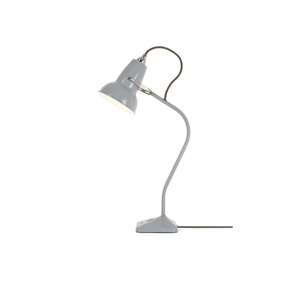 Tischleuchte Original 1227 Mini metall grau / feststehender Arm - H 52 cm - Anglepoise - Taubengrau - Gusseisen, Stahl