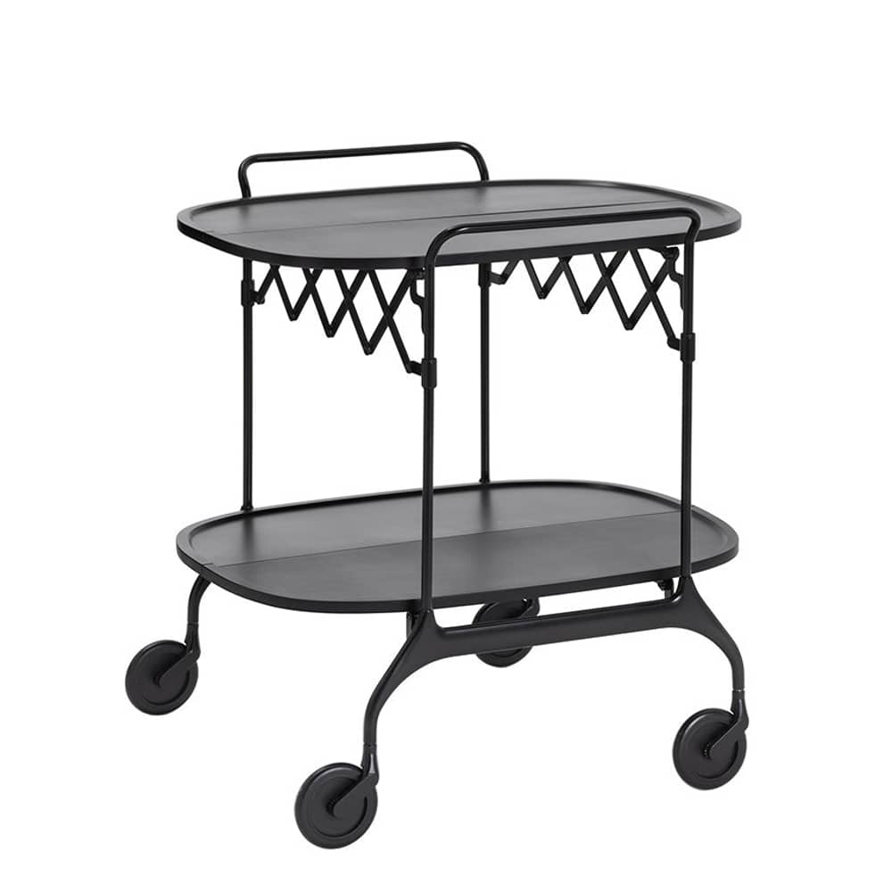 Kartell カルテル ダイニングカート Gastone Kartell Gastone Dresser - mat black | Made In Design UK