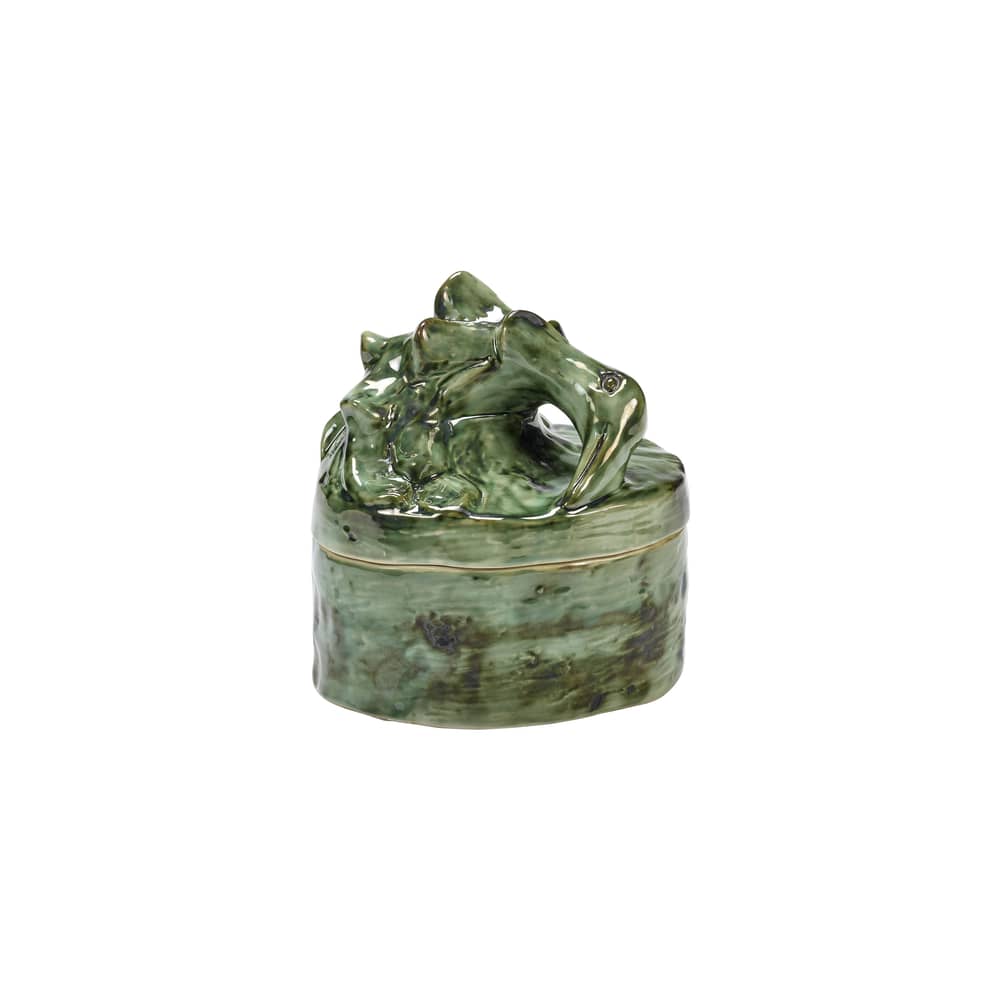 Parfumierte Kerze Allure Medium keramik grün / Ø 12 x H 14,5 cm - Serax - Grün - Keramik, Soja-Wachs