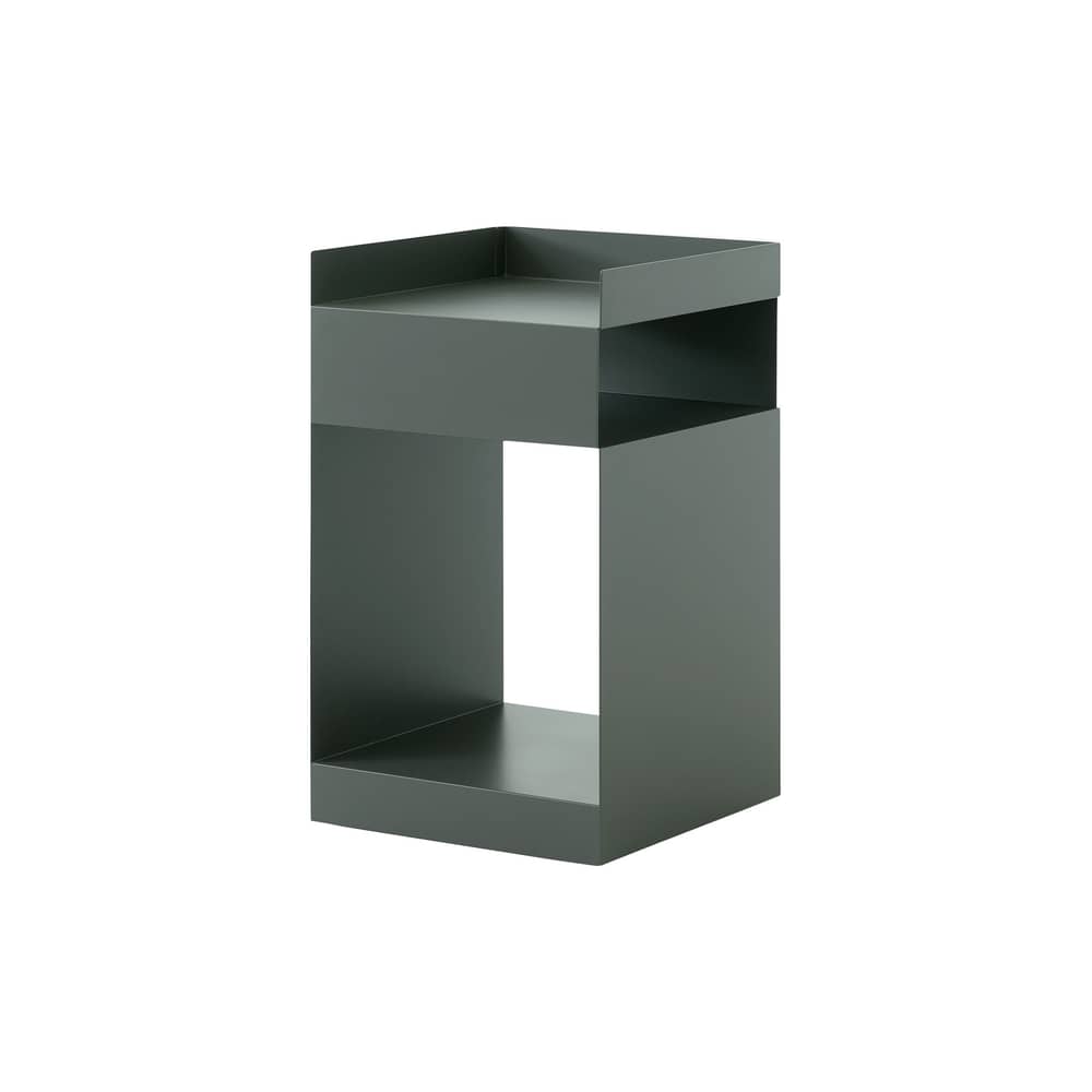 Caisson à roulettes Rotate SC73   / 35 x 35 x H 59 cm - &tradition - Gris-vert - Acier