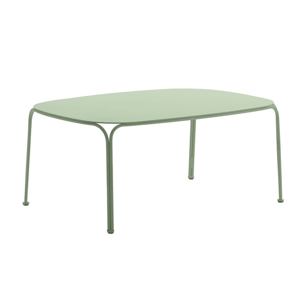 Table basse HiRay métal vert / 90 x 59 cm - Kartell - Vert - Acier galvanisé peint