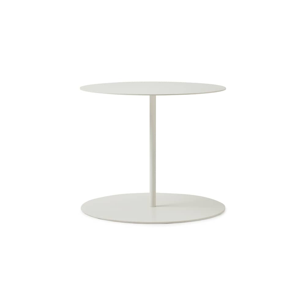 Tavolino Gong metallo bianco / Giulio Cappellini, 2004 - Ø 50 x H 42 cm / Metallo - Cappellini - Bianco - Metallo
