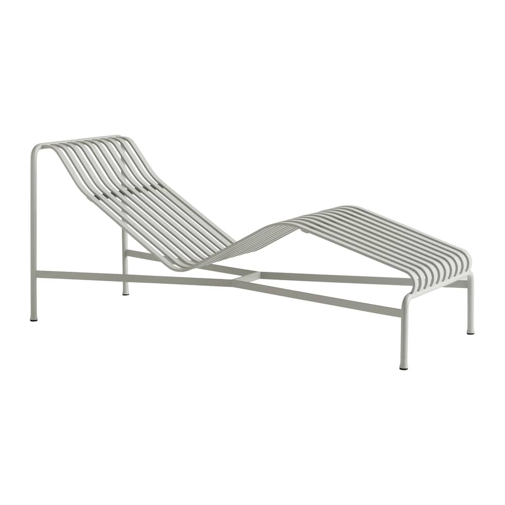 Transat fixe Palissade métal gris / Bouroullec, 2016 - Hay - Transat / Gris clair - Acier revêtement poudre