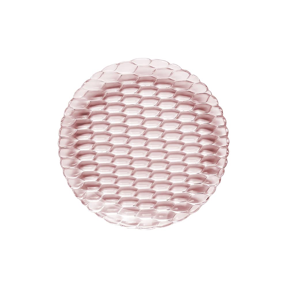 Jellies Family Plate plastic material pink Ø 27 cm - Kartell - Pink - Thermoplastic technopolymer