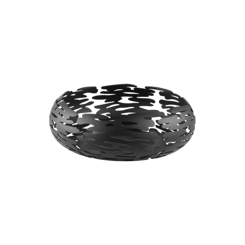 Corbeille Barknest métal noir - Alessi - Noir - Acier inoxydable