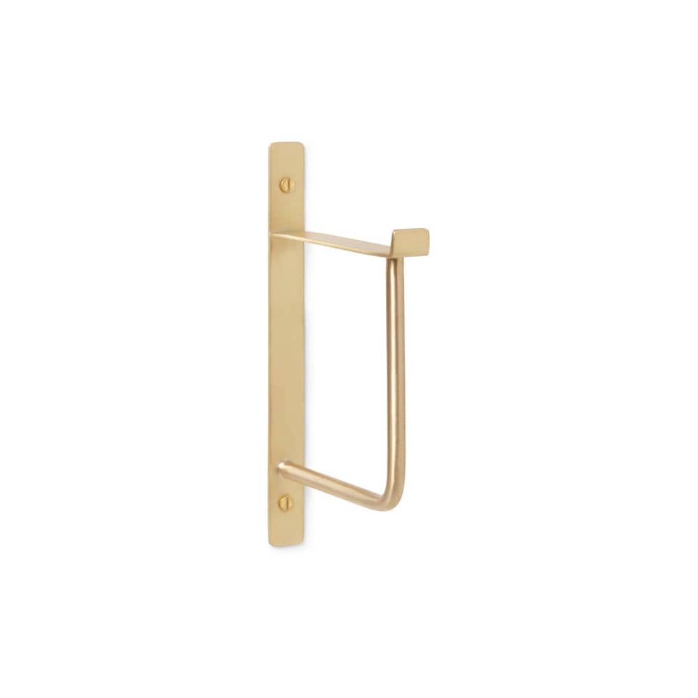Porte-serviettes Hang Rack or métal / H 19 cm - Ferm Living - Laiton - Laiton massif
