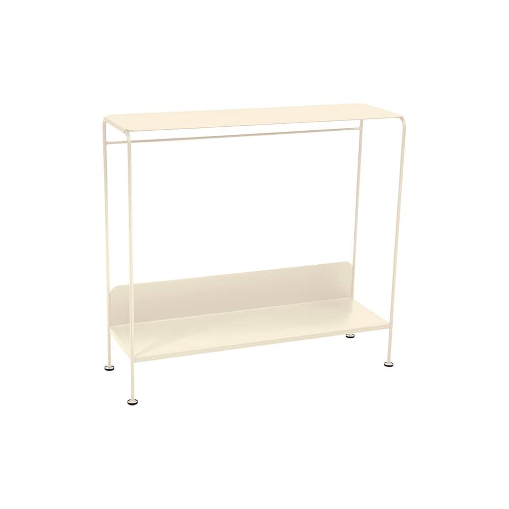 Console Picolino métal beige / L 93 x P 31 x H 85 cm - Fermob - Beige latte - Acier laqué