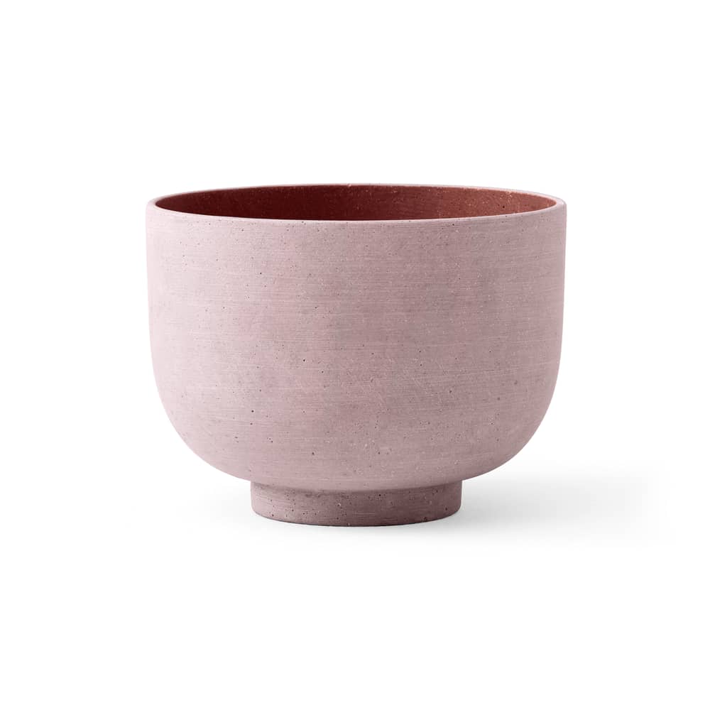 Pot de fleurs Collect SC71 plastique pierre rose / Ø 24 x H 18 cm - Polystone - &tradition - Sienne - Polystone