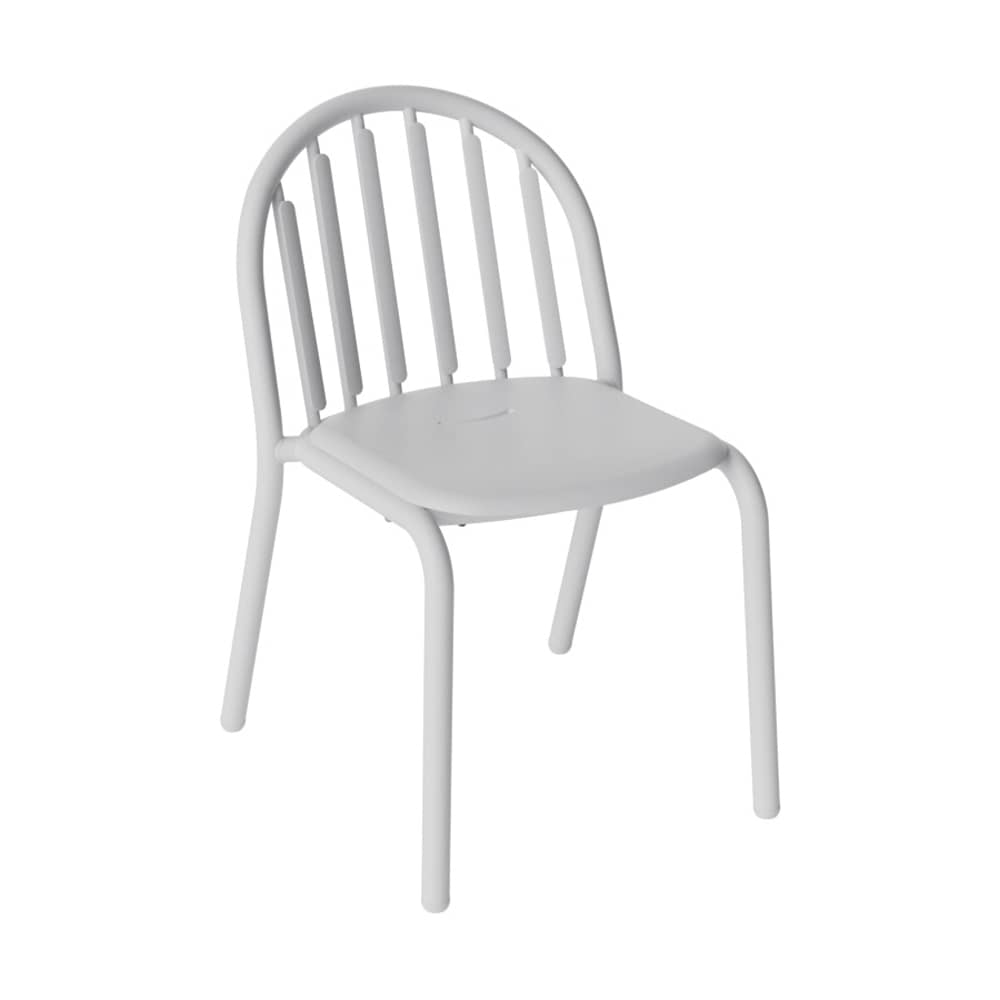 Sedia impilabile Fred\'s metallo grigio - Fatboy - Grigio chiaro - Alluminio