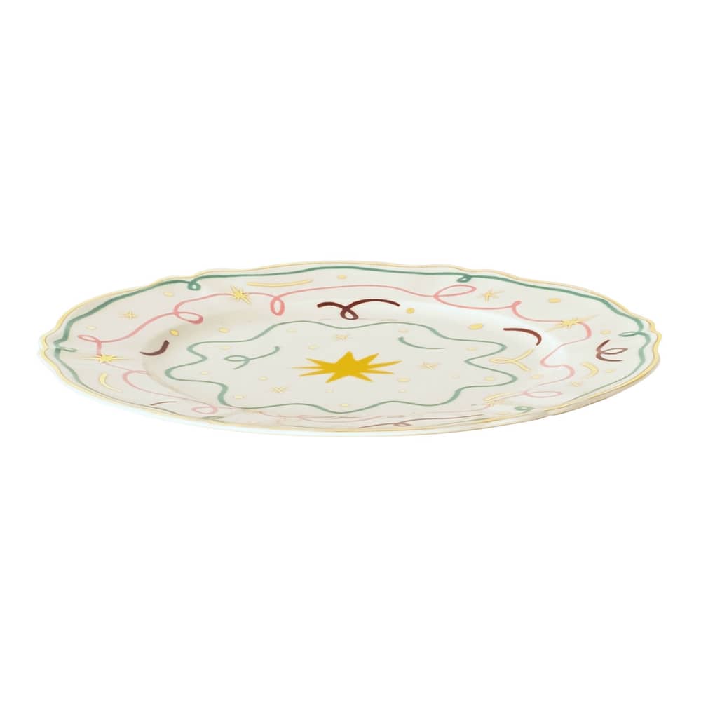Servierplatte Il frutto della passione - Star keramik bunt / Ø 32.5 cm - Bitossi Home - Mehrfarbig - Porzellan