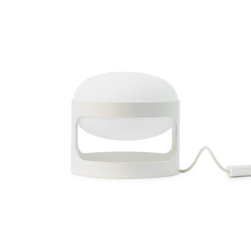 KD28 Table lamp plastic material white / Joe Colombo, 1967 - Recycled - Kartell - White - Recycled PMMA