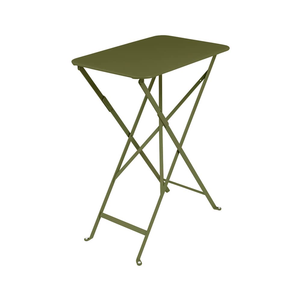 Table pliante Bistro métal vert / 57 x 37 cm - Acier / 2 personnes - Fermob - Pesto - Acier laqué