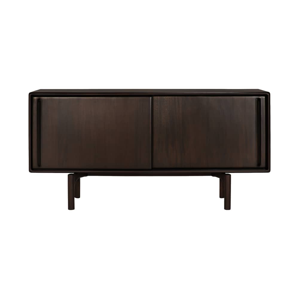 Buffet Flow bois marron / L 168 x H 82 cm - 2 portes coulissantes - Ethnicraft - L 168 cm - Acajou massif