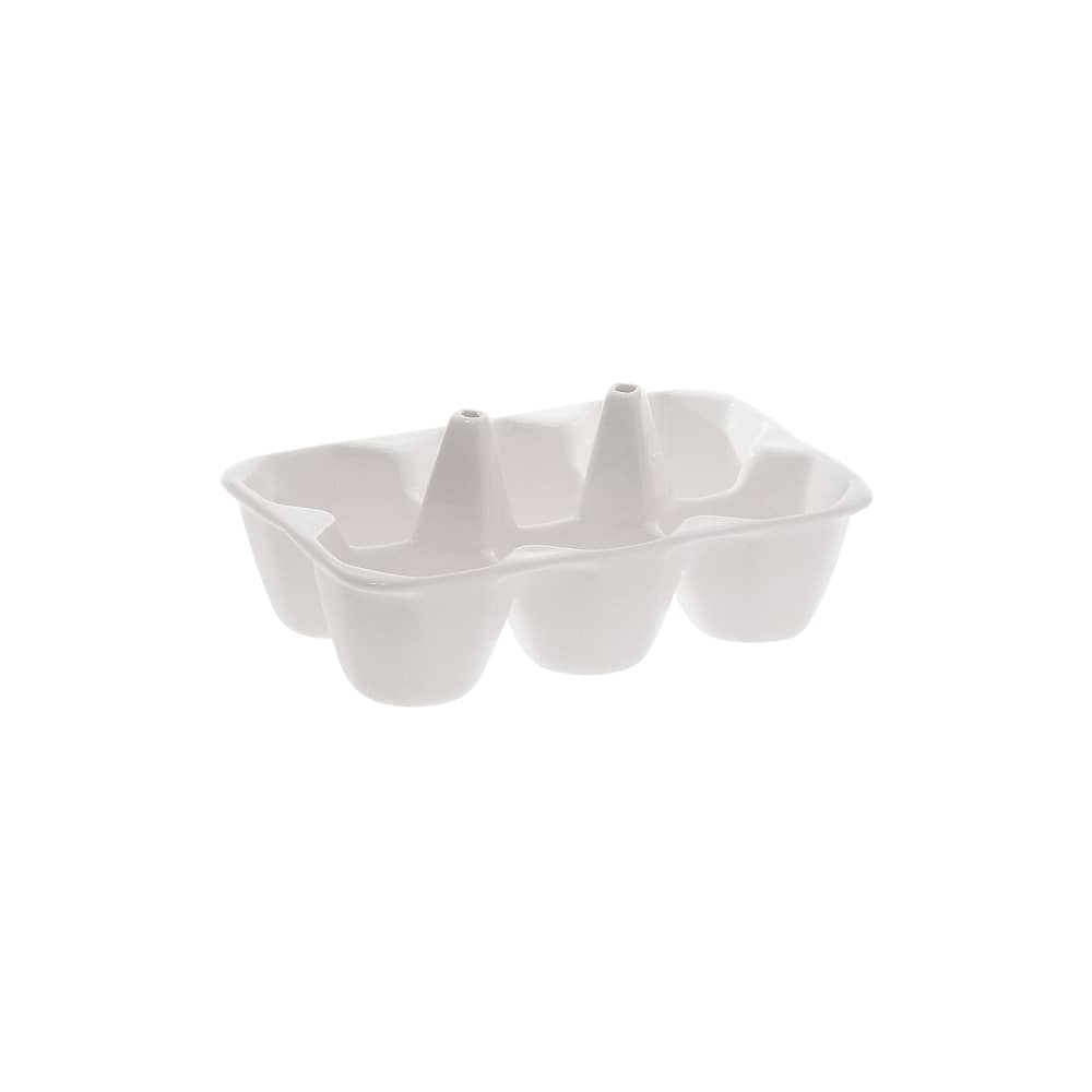 Estetico quotidiano Dish ceramic white / with compartments - 15 x 10 cm - Seletti - White - China